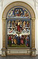 Montaje actual del llamado "políptico de San Pedro",[108]​ de Perugino, ca. 1496. La disposición original era más compleja.