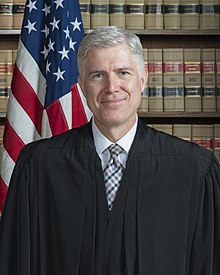 Official portrait of Supreme Court Justice Neil Gorsuch