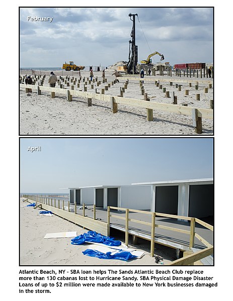 File:Atlantic Beach, N.Y., April 22, 2013 -- Small Business Administration (SBA) loan helps The Sands Atlantic Beach Club replace more than 130 cabanas lost to Hurricane Sandy. SBA Physi - DPLA - 4d35d62cedf27c4ba3743a41652e5ce6.jpg