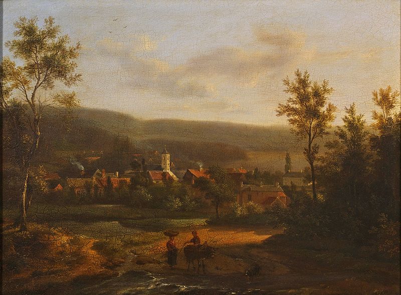 File:Auguste Van de Steene Abendliche Landschaft.jpg