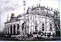 The Central Great Mosque while under construction in 1883
