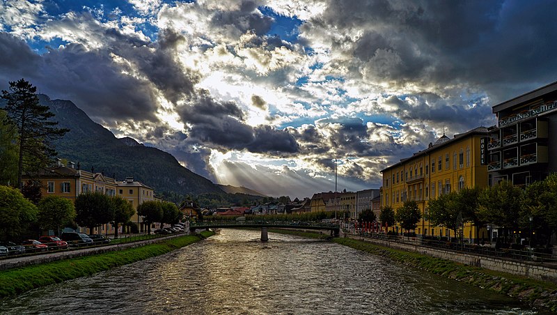 File:Bad Ischl and Traun River.jpg