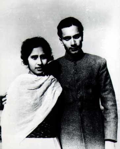 Balraj Sahni with his wife Damayanti, 1936.