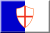 Bandiera blu e bianca con scudo di San Giorgio.svg