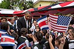 Barack Obama and Laura Chinchilla with Costa Rican children in San Jose Barack Obama with Costa Rican children.jpg