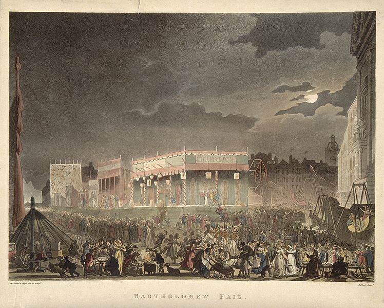 File:Bartholomew Fair, London; scene of night-time revelry at the Wellcome V0013020.jpg