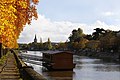 Bateau lavoir à Laval sur la Mayenne