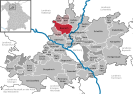 Kaart van Baunach