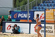 Deutsch: Beachhandball Europameisterschaften 2019 (Beach handball Euro); Tag 3: 4. Juli 2019 – Frauen, Hauptrunde Gruppe II, Deutschland-Spanien 1:2 (18:24, 24:14, 8:9) English: Beach handball Euro; Day 3: 4 July 2019 – Women Main Round Group II – Germany-Spain 1:2 (18:24, 24:14, 8:9)