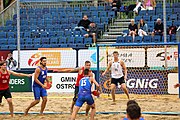 Deutsch: Beachhandball Europameisterschaften 2019 (Beach handball Euro); Tag 5: 6. Juli 2019 – Männer, Halbfinale, Dänemark-Ungarn 2:0 (19:16, 22:18) English: Beach handball Euro; Day 5: 6 July 2019 – Semifinal Men – Denmark-Ukraie 2:0 (19:16, 22:18)