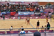 Deutsch: Beachhandball bei den Olympischen Jugendspielen 2018; Tag 5, 10. November 2018; Mädchen, Hauptrunde - Ungarn-Argentinien 1:2 English: Beach handball at the 2018 Summer Youth Olympics at 11 October 2018 – Girls Main Round – Hungary-Argentina 1:2