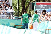 Deutsch: Beachvolleyball bei den Olympischen Jugendspielen 2018; Tag 8, 14. Oktober 2018; Mädchen, Achtelfinale – Mexiko-China 0:2 (15–21/16–21) English: Beach volleyball at the 2018 Summer Youth Olympics at 14 October 2018 – Girls Round of 16 – Mexico-China 0:2 (15–21/16–21)