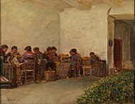 田舎の女性たち (1895) アドルフ・フォン・ベッカー