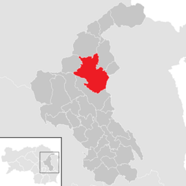 Poloha obce Birkfeld v okrese Weiz (klikacia mapa)