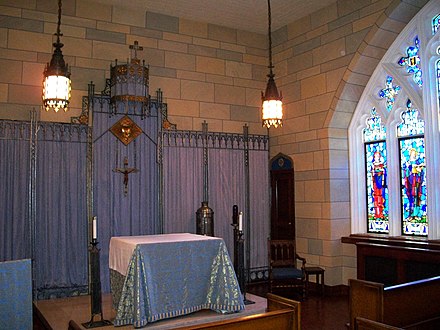 The Blue Chapel in Keating Hall, Rose Hill