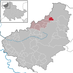 Läget för kommunen Brehme i Landkreis Eichsfeld