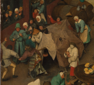 Bruegel - The Fight Between Carnival and Lent - detail The Dirty Bride.png