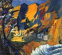 «Ծովափին: Սֆինքս», 1908