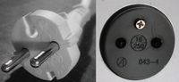 Thumbnail for File:CEE 7-17 plug and socket.png