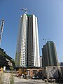 平頂工程進行中的彩福邨彩樂樓 （2009年9月）