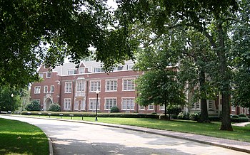 Main entrance to Columbia Theological Seminary, Winnona Park neighborhood, Decatur, GA CTSDecaturGASouthColumbiaView.JPG