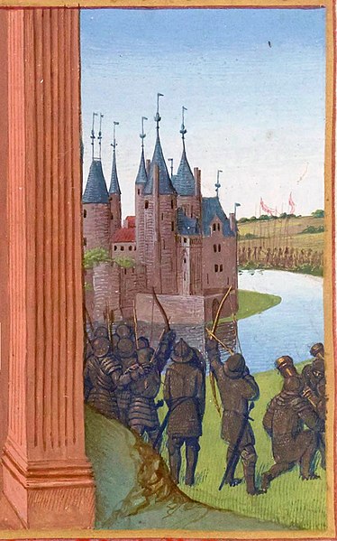 File:Château de Melun - Grandes Chroniques de France f019 (détail) - Jean Fouquet.jpg