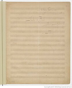 page de titre du manuscrit