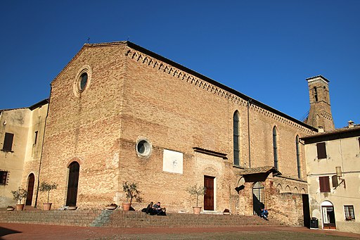 Chiesa di Sant’Agostino a San Gimignano, facciata 