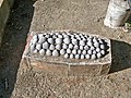 Children's grave covered with shells, 2020-11-16.