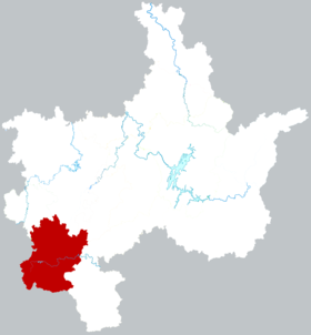 Localização de Línwǔ Xiàn