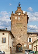 Verdun-sur Garonne (Tarn-et-Garonne), France. The Clock tower.