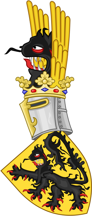 Coat of Arms of Flanders (according to the Gelre Armorial).svg