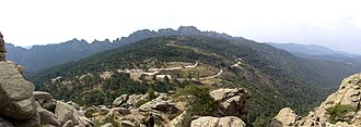 View of the top of the pass (1218 m)