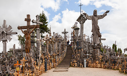 Hill of Crosses, site of pilgrimage near Šiauliai, Lithuania