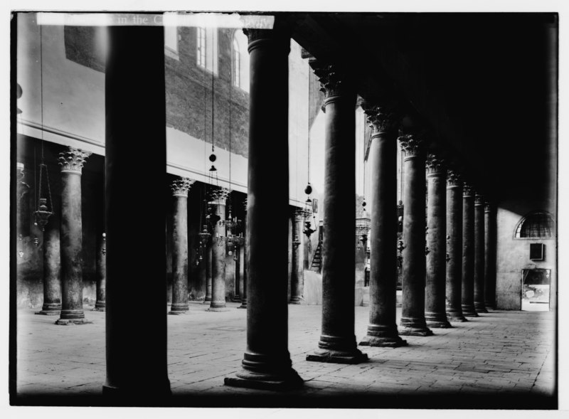 File:Colonnade in the Church of Nativity LOC matpc.05383.tif