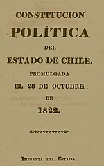 Miniatura para Constitución Política del Estado de Chile de 1822