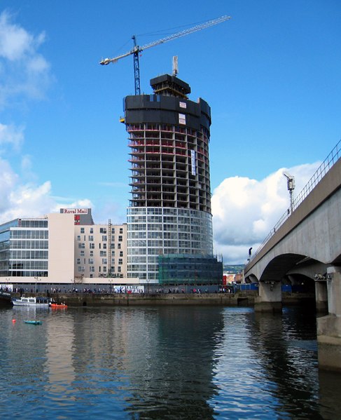 File:Construction of the 'Obel', Belfast - geograph.org.uk - 1451383.jpg