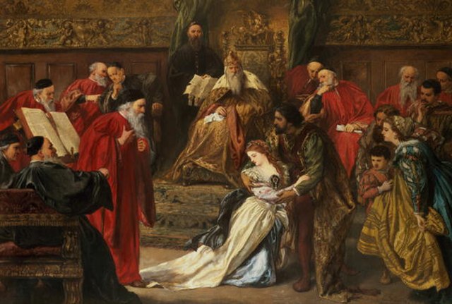 Cordelia in the Court of King Lear (1873) by Sir John Gilbert