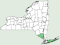 Cornus mas NY-dist-map.png