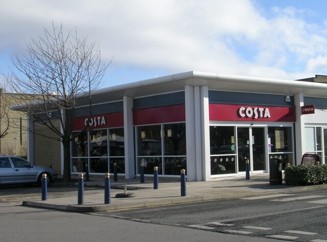 A Costa Coffee branch in Forster Square Retail Park, Bradford
