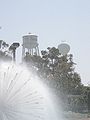 The "Go Beach" tower at California State University, Long Beach.