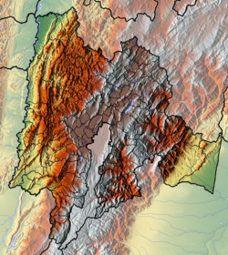 昆迪纳马卡省地形图