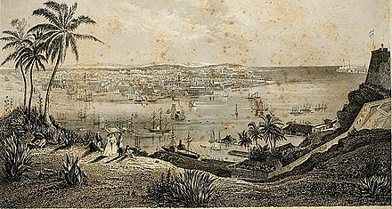 Depiction of landscape during Danish Slave Trade