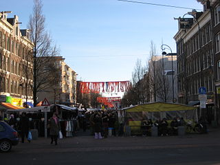 <span class="mw-page-title-main">Dappermarkt</span> Market in Amsterdam, Netherlands