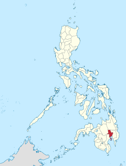 Locatie van Davao del Norte in de Filipijnen