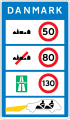 E80: Límites de velocidad generales