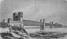 The bridge over Vistula in 1858