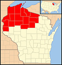 Map of the Superior Diocese