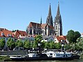Catedrala din Regensburg văzută dinspre Dunăre