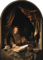 Gérard Dou Autoportrait à la palette dans une niche 1665